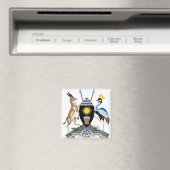 Einzelheiten zur Uganda-Wappen Magnet (In Situ (Geschirrspüler))