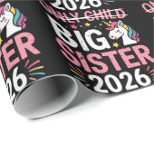 Einzelkind durchgestrichen große Schwester 2026 Sc Geschenkpapier (Rolleneckpunkt)