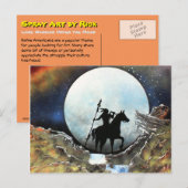 Einzelkrieger unter dem Mond Postkarte (Vorne/Hinten)