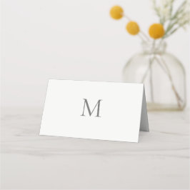 Einzelne anfängliche zivile Hochzeit Platzkarte