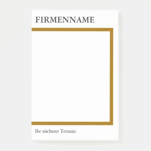 Einzelne Aufkleber Post-it Klebezettel (Vorderseite)