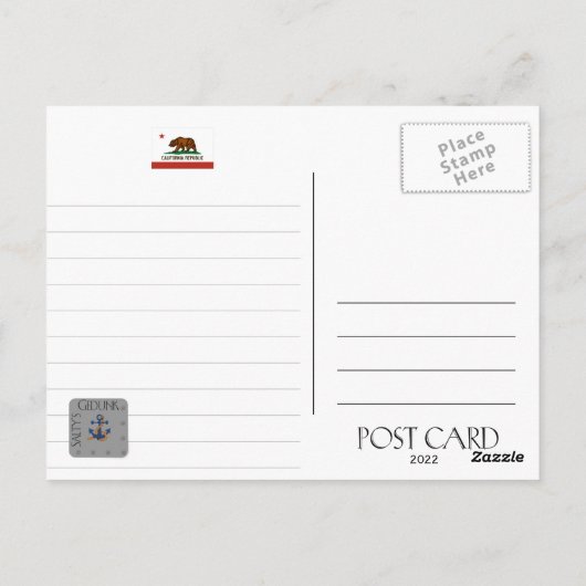 EINZELNE COVE LIGHTHOUSE - POSTCARD POSTKARTE (Rückseite)