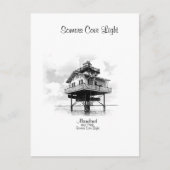 EINZELNE COVE LIGHTHOUSE - POSTCARD POSTKARTE (Vorderseite)