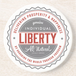 Einzelne Freiheit Getränkeuntersetzer