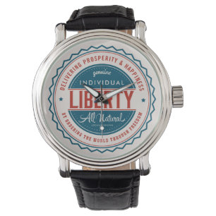 Einzelne Freiheits-Uhr Armbanduhr