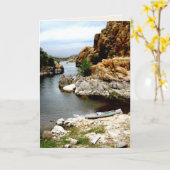 Einzelne Kanone, leere Grußkarte Karte (Gelbe Blume)