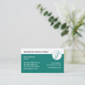 Einzelne Notarkarten für öffentliche Dienstleistun Visitenkarte (Stehend Vorderseite)