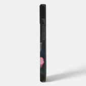 Einzelne rosa Rose mit Tau Case-Mate iPhone Hülle (Rückseite / Links)
