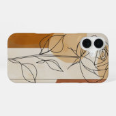 Einzelne Rosenlinie iPhone 16 Hülle (Rückseite (Horizontal))