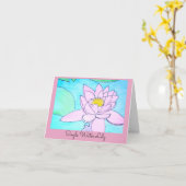 Einzelne Seerose Karte (Gelbe Blume)