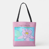 Einzelne Seerose Tasche (Rückseite)