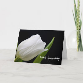 EINZELNE WEISSE ROSENSYMPATHIEKARTE DANKESKARTE