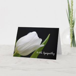 EINZELNE WEISSE ROSENSYMPATHIEKARTE DANKESKARTE