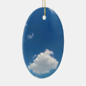 Einzelne Wolke Keramik Ornament (Rechts)