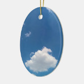 Einzelne Wolke Keramik Ornament (Links)