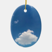 Einzelne Wolke Keramik Ornament (Vorne)