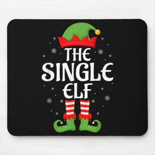 Einzelner Elf Xmas Familien-Matching-Elf-Squad Wei Mousepad (Vorne)