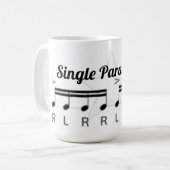 einzelner Paradiddle Kaffeetasse (Vorderseite Links)