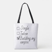 Einzelner Übernommener Checklisten-Stil Motivation Tasche (Rückseite)
