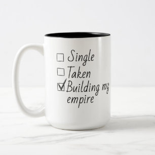 Einzelner Übernommener Checklisten-Stil Motivation Zweifarbige Tasse