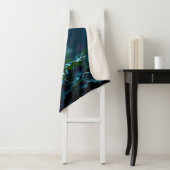 Einzelnes rotes Blütenfokus-Design Sherpadecke (Beispiel)