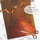 Einzelpear Fruchtmalerei Seidenpapier