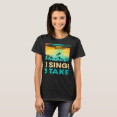Einzelperson oder Gebunden Alien UFO Valentinstag T-Shirt (Vorne ganz)