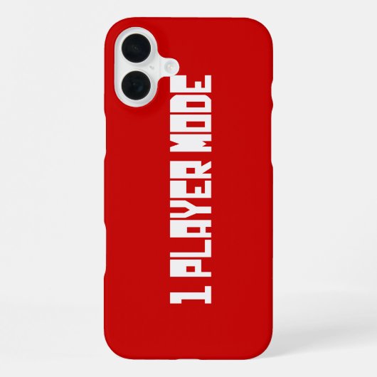 Einzelspieler-Modus iPhone Hülle (Rückseite)