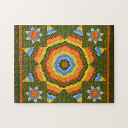 Einzelsternquilt Puzzle (Horizontal)