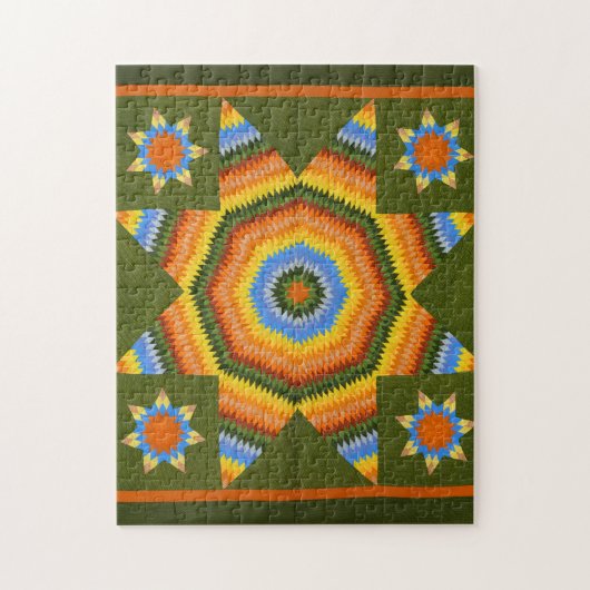 Einzelsternquilt Puzzle (Vertikal)