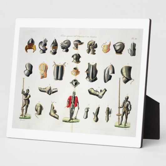 Einzelteile einer Ritterrüstung, Teller 15 für Fotoplatte (Seite)