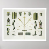 Einzelteile einer Ritterrüstung, Teller 18 für Poster (Vorne)