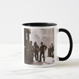 EinziehenSergeants in Westminster, 1876-77 (Holz Tasse