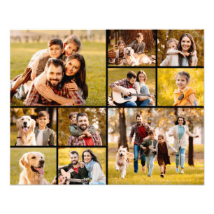 Einzigartig 10 FotoCollage Einfach Schwarz Fotodruck