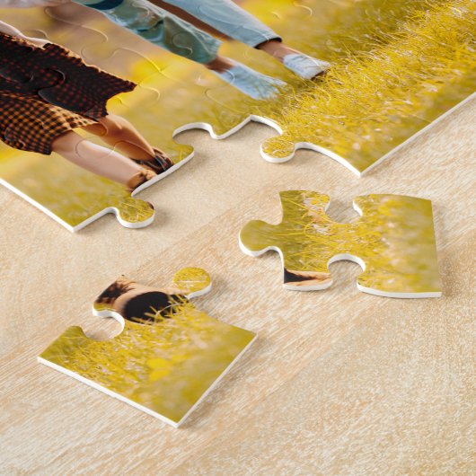 Einzigartig 10 FotoCollage Einfach Schwarz Puzzle (Seite)