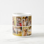 Einzigartig 10 FotoCollage Einfach Weiß Kaffeetasse (Mittel)