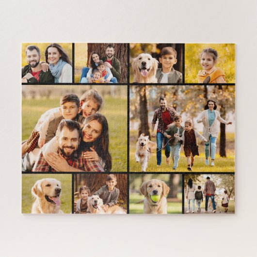 Einzigartig 10 FotoCollage Minimalistisch Einfach Puzzle (Horizontal)