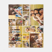 Einzigartig 12 Foto Collage Minimalistisch Einfach Fleecedecke (Vorderseite)