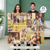 Einzigartig 12 Foto Collage Minimalistisch Einfach Fleecedecke