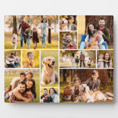 Einzigartig 12 Foto Collage Minimalistisch Einfach Fotoplatte (Vorderseite)