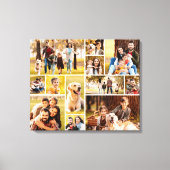 Einzigartig 12 Foto Collage Minimalistisch Einfach Leinwanddruck (Vorderseite)