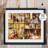 Einzigartig 12 Foto Collage Minimalistisch Einfach Poster