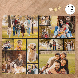 Einzigartig 12 Foto Collage Minimalistisch Einfach Puzzle