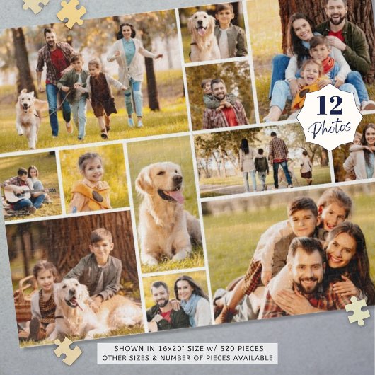 Einzigartig 12 Foto Collage Minimalistisch Einfach Puzzle