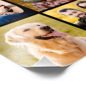 Einzigartig 12 FotoCollage Einfach Schwarz Fotodruck (Ecke)