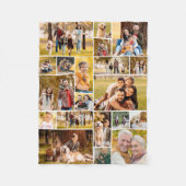 Einzigartig 20 FotoCollage Minimalistisch Einfach Fleecedecke (Vorderseite)