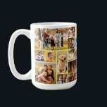 Einzigartig 21 Foto Collage Minimalistisch Einfach Kaffeetasse<br><div class="desc">Einzigartige 21 Foto Collage Minimalistisch einfache Kaffee-Tasse. Genießen Sie Ihre Lieblingssongs mit Ihrer Tasse Freude, indem Sie diese einzigartige und unterhaltsame Tasse für Fotos erstellen, die dieses leicht hochzuladende Foto-Collage-Template mit 21 Bildern in verschiedenen Formen und Größen für eine große Auswahl an fotografischen Themen verwendet. Personalisieren Sie Ihren benutzerdefinierten Text...</div>