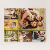 Einzigartig 6 FotoCollage Minimalistisch einfach Puzzle (Horizontal)