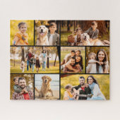 Einzigartig 9 FotoCollage Minimalistisch Einfach S Puzzle (Horizontal)