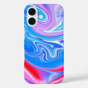 Einzigartig Abstrakte Marmorflüssiges und farbenfr iPhone 16 Hülle